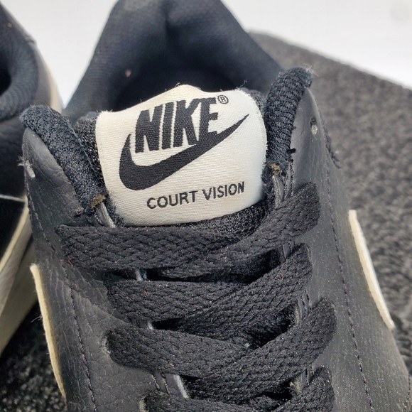 Nike Court Vision Men’s Low Top Black White CD5463-001 Size 8 Shoes - Picture 3 of 10